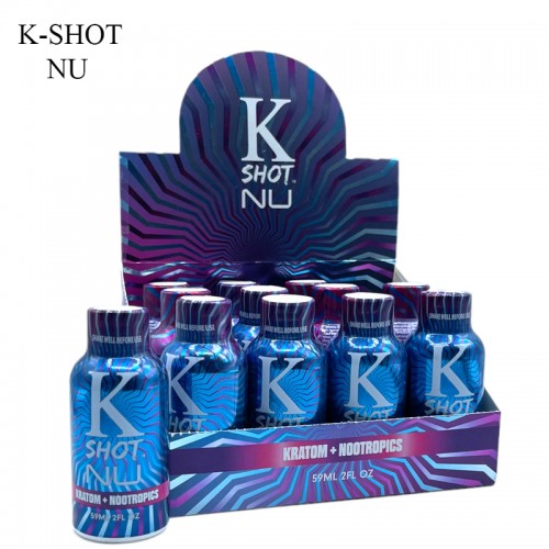 K-SHOT NU + NOOTROPIC KRATOM SHOT 59ML/12CT/PK